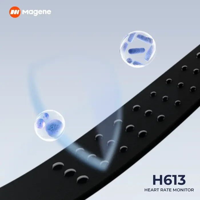 Magene H613 moniteur de fréquence cardiaque sangle pectorale fendue 3 canaux Bluetooth capteur de fr