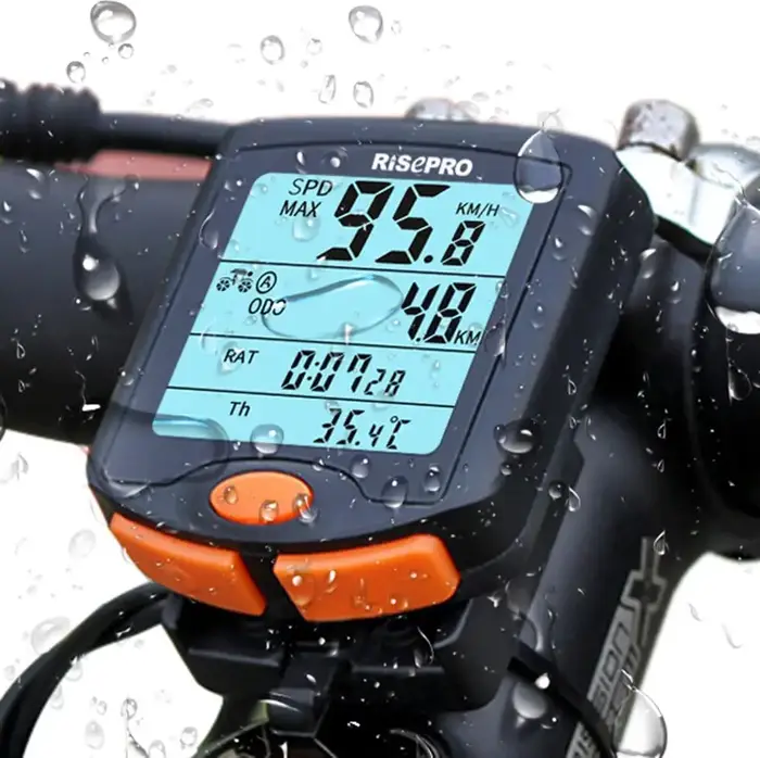 Ordinateur de vélo, RISEPRO ®   Compteur de vitesse sans fil pour vélo, odomètre de vélo, multifonct