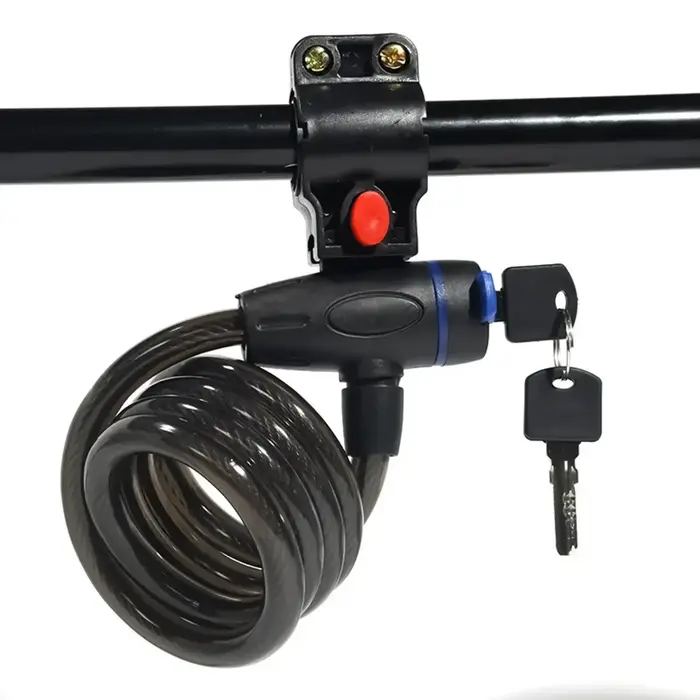 Antivol de vélo avec 2 clés - Câble de sécurité antivol en acier pour vélo