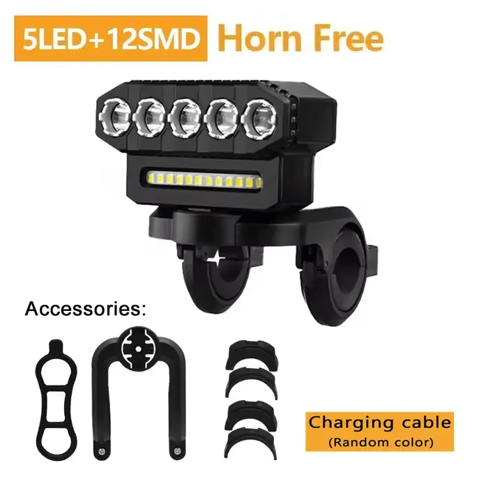 Feu avant de vélo à 5/8 LED