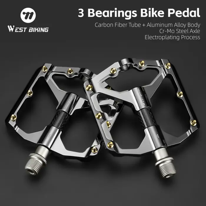 Pédales de vélo WEST BIKING à 3 roulements