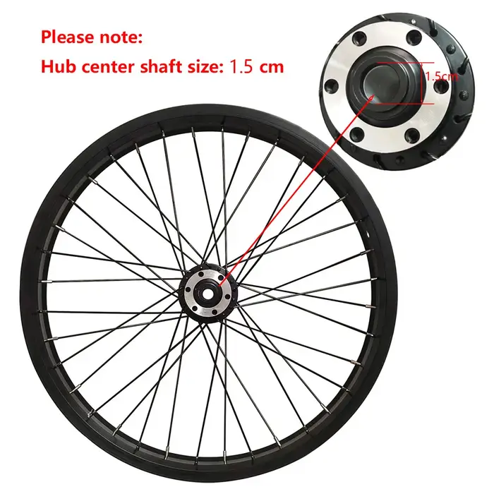 Jeu de roues avant de vélo en aluminium 20x4.0 avec 36 rayons pour accessoires de vélos Fatbike