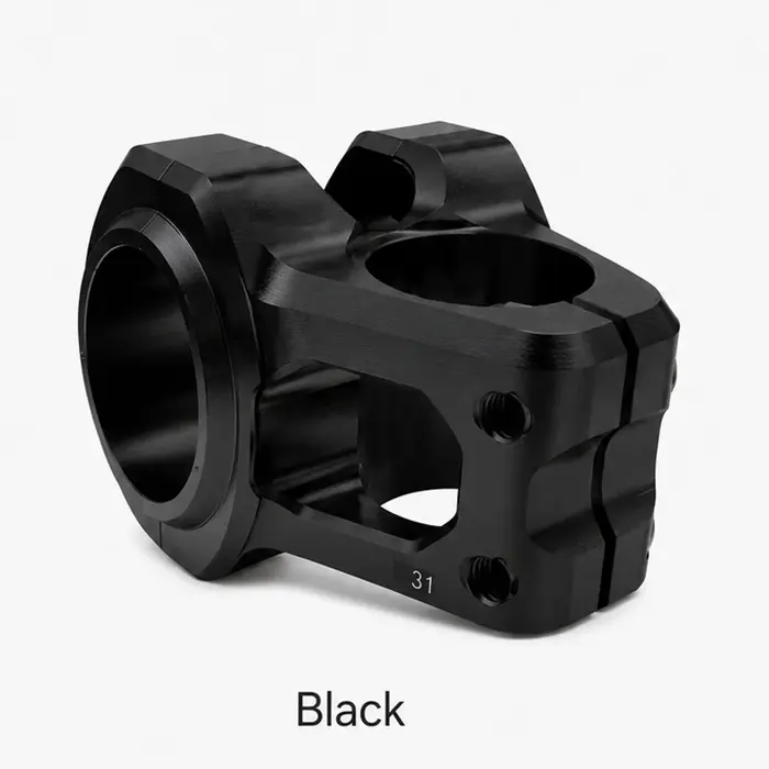 Tige de guidon de vélo CNC 31,8 mm, tige de guidon courte 0 °   Tige de vélo en alliage d'aluminium 