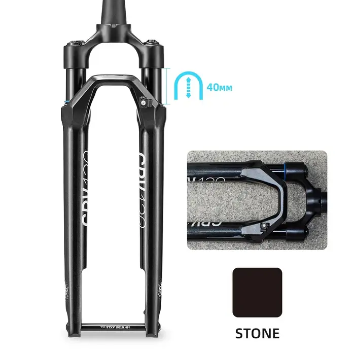 Horquille de Suspension en gravier Lexon 700C 40mm voyage 12 × 100mm fourche légère en alliage de ca