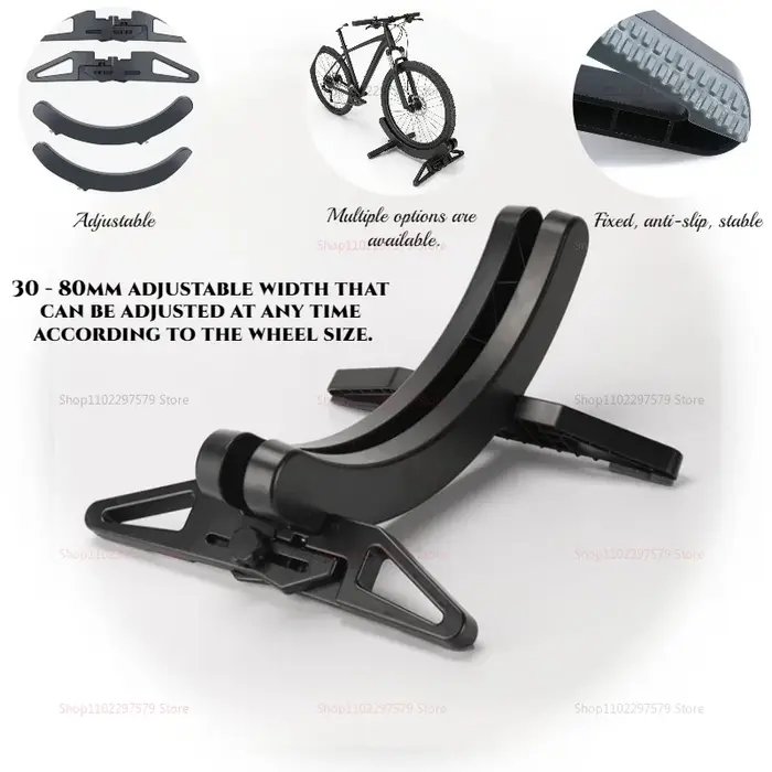 Support de stationnement réglable pour vélos – Porte-vélos de sol pour VTT