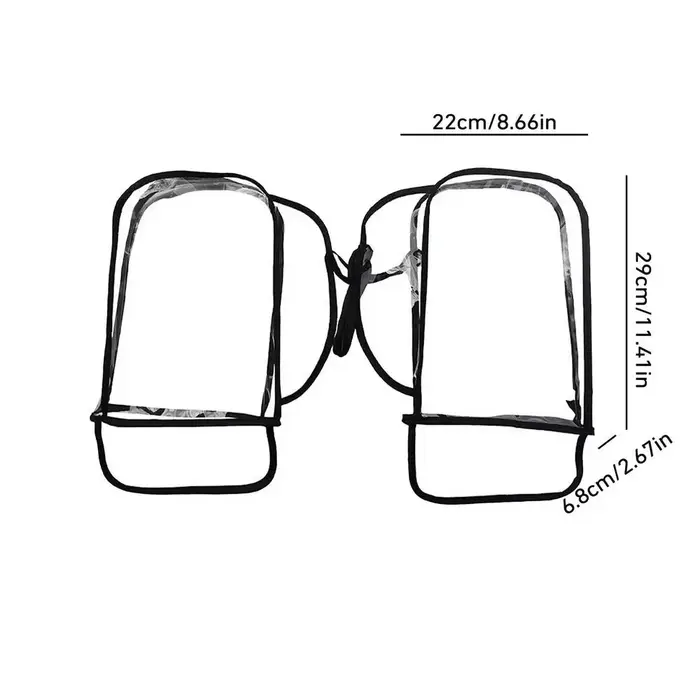 Mitaines de guidon gants de vélo résistant à l'eau résistant à la déchirure coupe-vent Transparent h