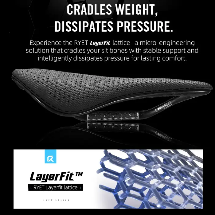 Selle de vélo en carbone imprimée en 3D
