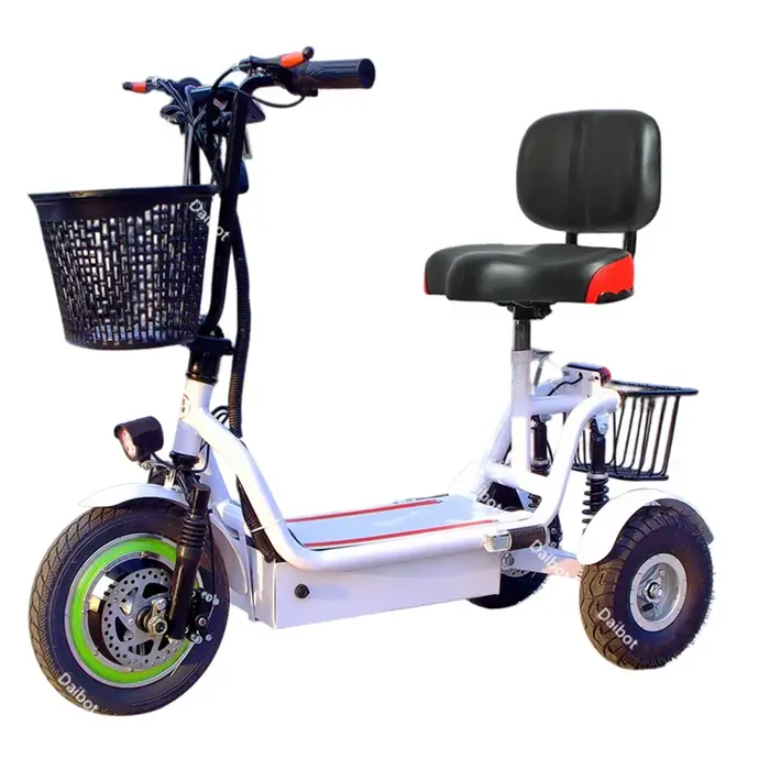 Mini Tricycle électrique pliable de 10 pouces pour adultes