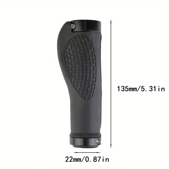 Guidons ergonomiques blancs pour vélo de montagne réglables de 300 à 400 mm avec levier de frein pour confort sportif