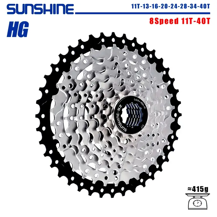 SUNSHINE – Cassette de vélo 8/9/10/11/12 vitesses