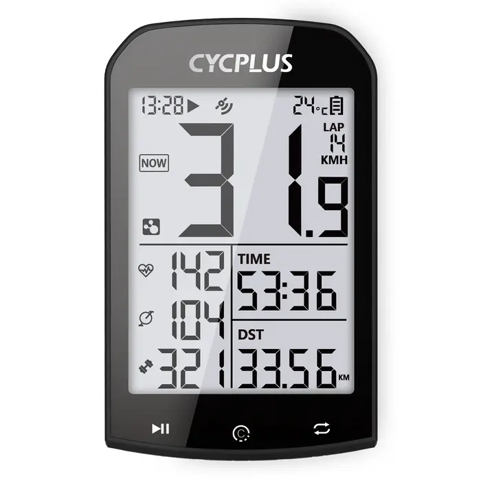 CYCPLUS M1 GPS ordinateur de vélo avec support de montage compteur de vitesse de cyclisme BLE 5.0 AN