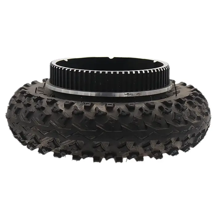 Roue pneumatique tout-terrain 200x50 pour trottinette électrique, fauteuil roulant et chariot à main, avec engrenage d'entraînement et pneus intérieur et extérieur