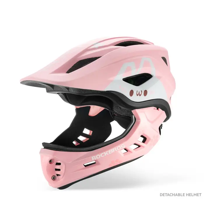 ROCKBROS Casque de vélo pour enfants détachable intégral léger réglable respirant Balance Scooter