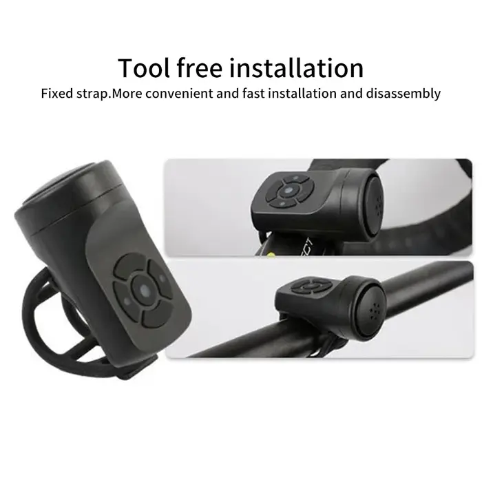 Sonnette électrique rechargeable par USB pour vélo