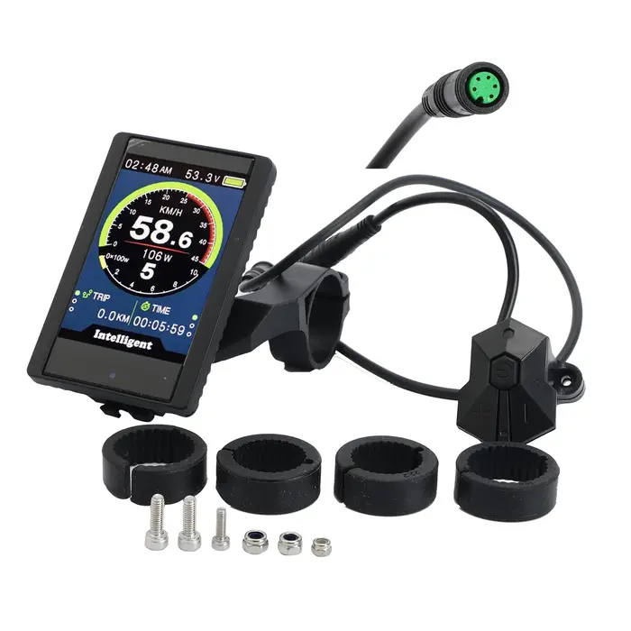 Compteur de vitesse pour vélo électrique avec port USB, écran TFT, P850C pour BAFANG BBS, moteur Mid