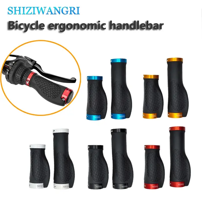 SHIZIWANGRI poignées de guidon de vélo poignée en caoutchouc longue et courte pour manette de vitesse torsadée double