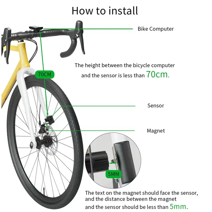 Ordinateur de vélo sans fil