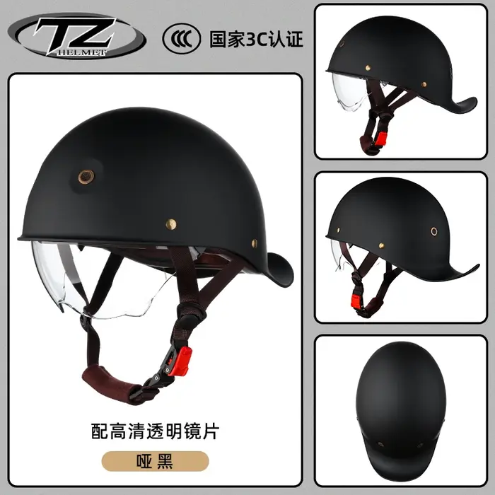 Casque demi-scooter rétro