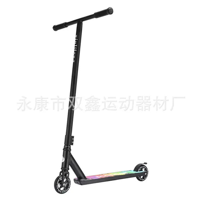 Trottinette freestyle cool pour jeunes, à deux roues, pour la rue, avec pédales fantaisie, pour la c