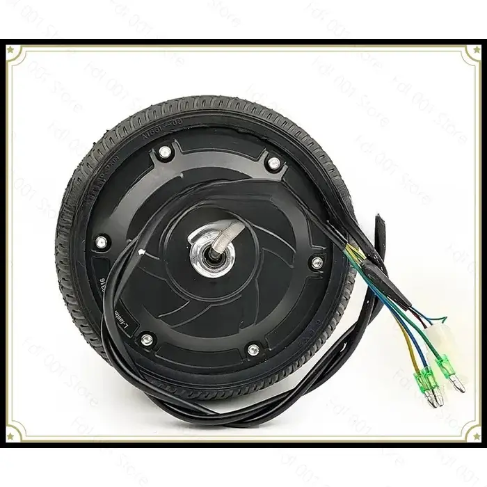 Moteur de scooter électrique sans engrenage 24V/36V/48V/350W pour roue pleine de 6