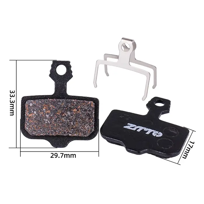 ZTTO 4 paires vtt vélo semi-métallique entièrement métallique plaquettes de frein à disque VTT plaqu