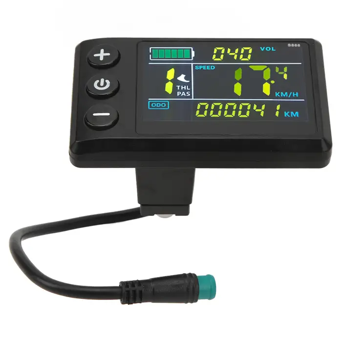 Compteur d'affichage LCD pour vélo électrique, ABS, étanche, LCD S866, écran couleur pour Scooter él