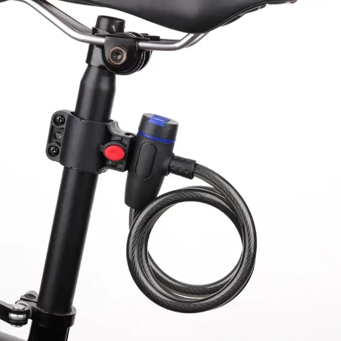 Serrure de câble de vélo avec clés