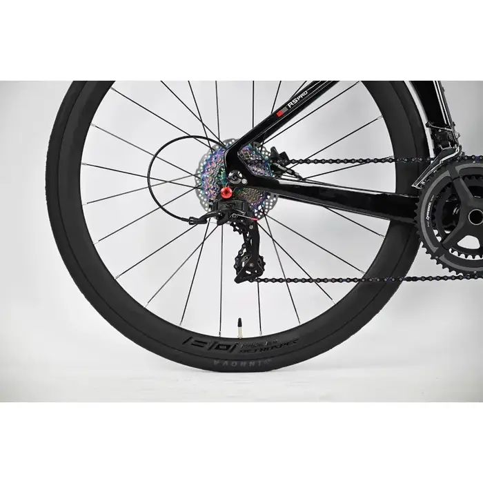 TWITTER R5pro Vélo de route en fibre de carbone 22/24 vitesses avec freins à disque hydrauliques disponibles en 7 tailles - 43.5/46/48/50/52/54/56