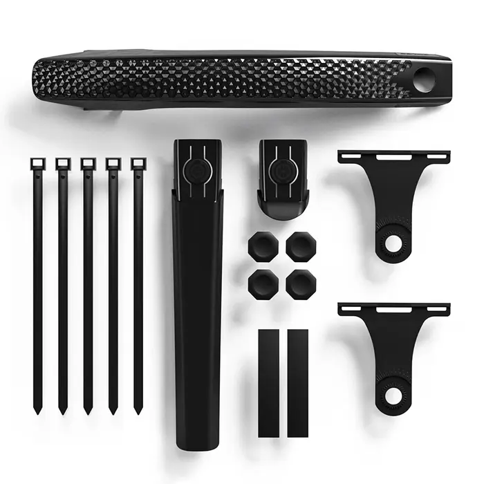Garde-boue universel pour vélos de route et de gravier, léger et robuste, noir, compatible avec les 