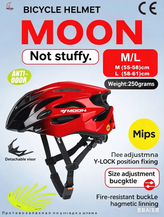 Casque de vélo MOON anti-odeur
