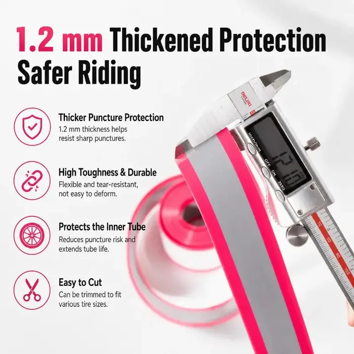 Bande de protection anti-crevaison en TPU pour pneus de vélo VTT