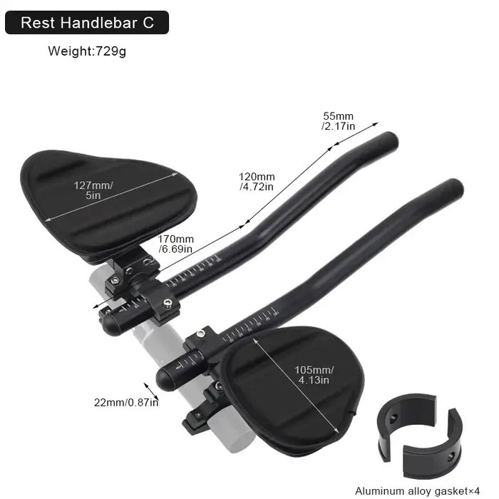 Extension de guidon de vélo TT