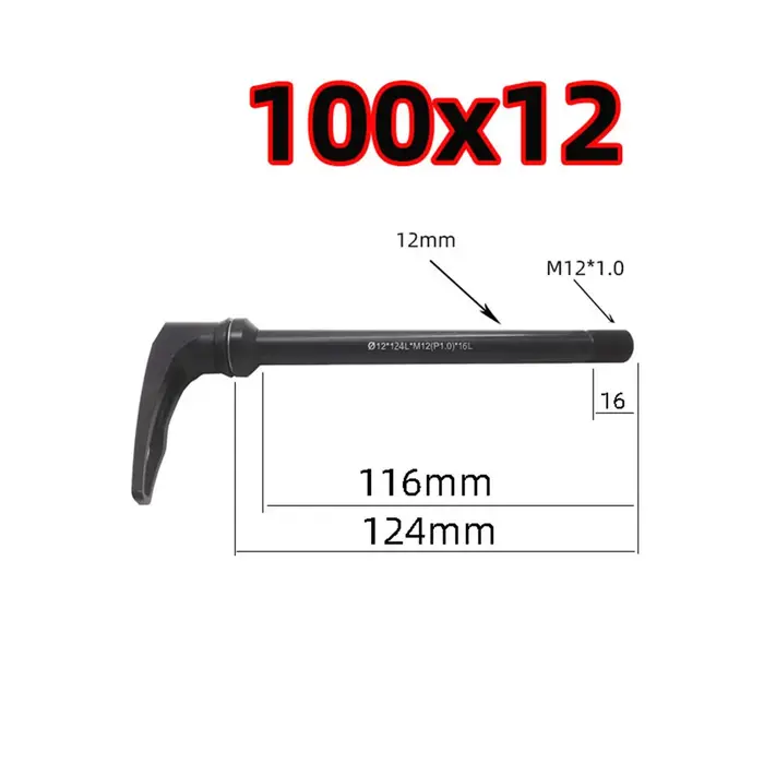 Levier d'essieu traversant pour vélo BMC CUBE en alliage d'aluminium noir pour Boost 1X100/142/148x1