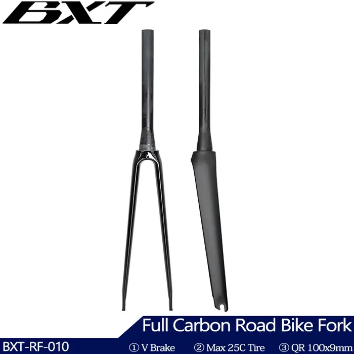 Fourche de vélo de route BXT entièrement en carbone
