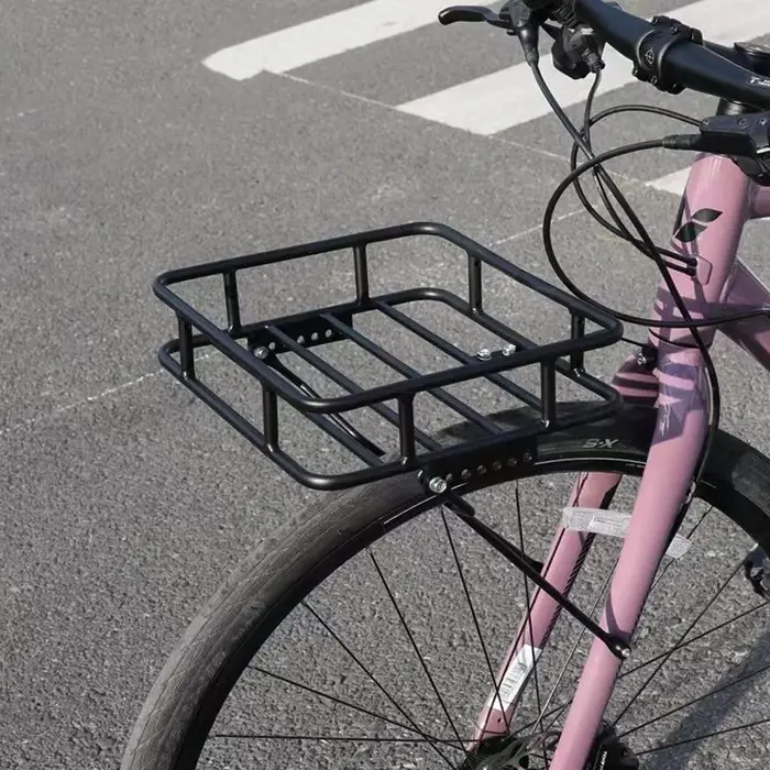 Panier d'étagère avant de vélo en gravier de voyage 700C