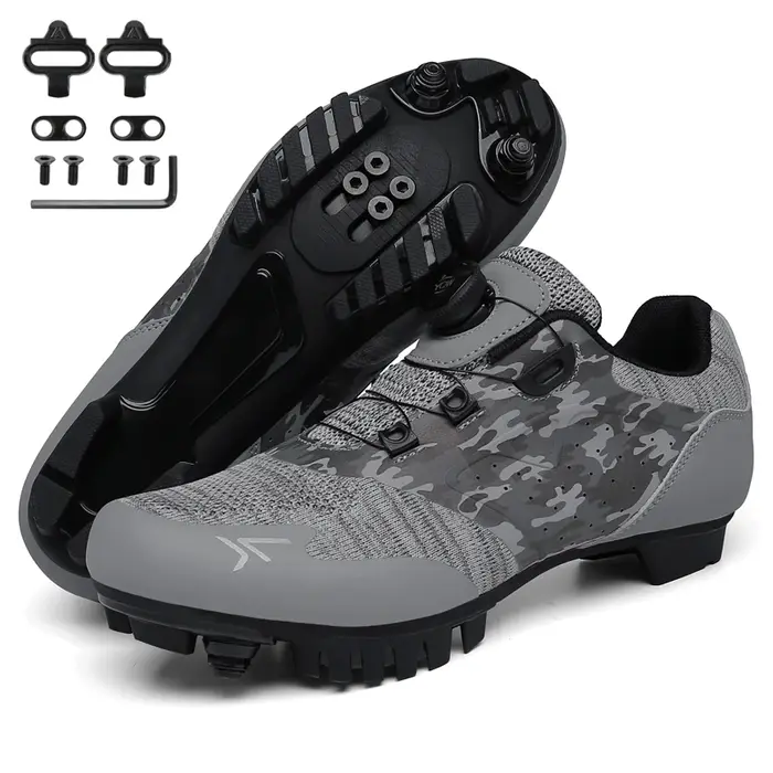 Grande taille 49 chaussures de cyclisme hommes respirant vtt taquet