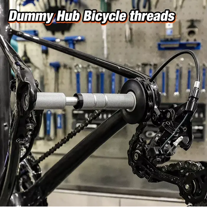 Support de nettoyage de chaîne de vélo en alliage d'aluminium blanc pour VTT et vélo de route avec roulements fluides