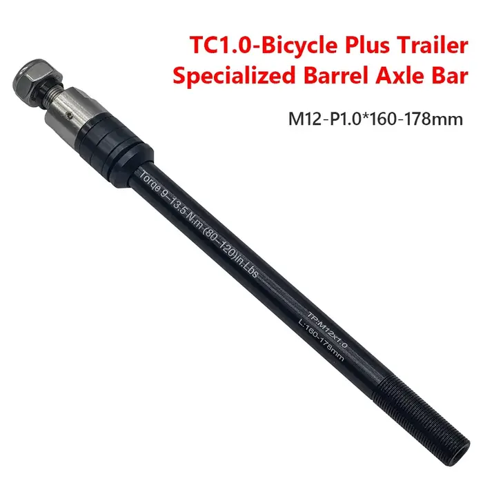 Remorque de vélo à axe traversant 160-178mm