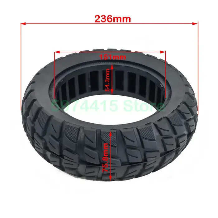 Pneu solide de 10 pouces 10x2.75-6.5 10x2.70-6.5 10x2.75 adapté aux accessoires de pneus de trottinette électrique