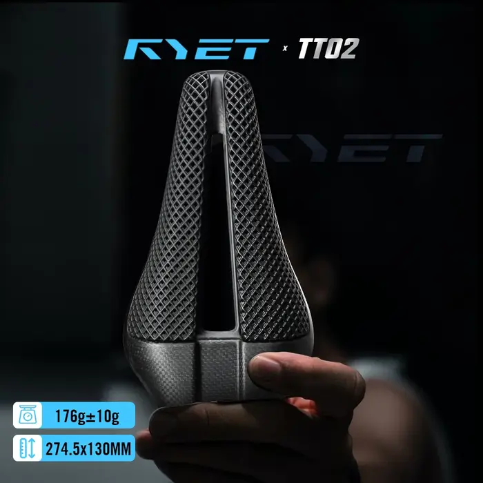 Selle de triathlon RYET TT02 imprimée en 3D