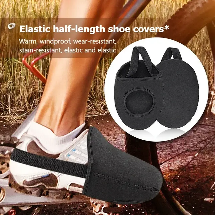 Couvre-chaussures de cyclisme chauds d'hiver, coupe-vent, imperméables, pour vtt, pour hommes et fem