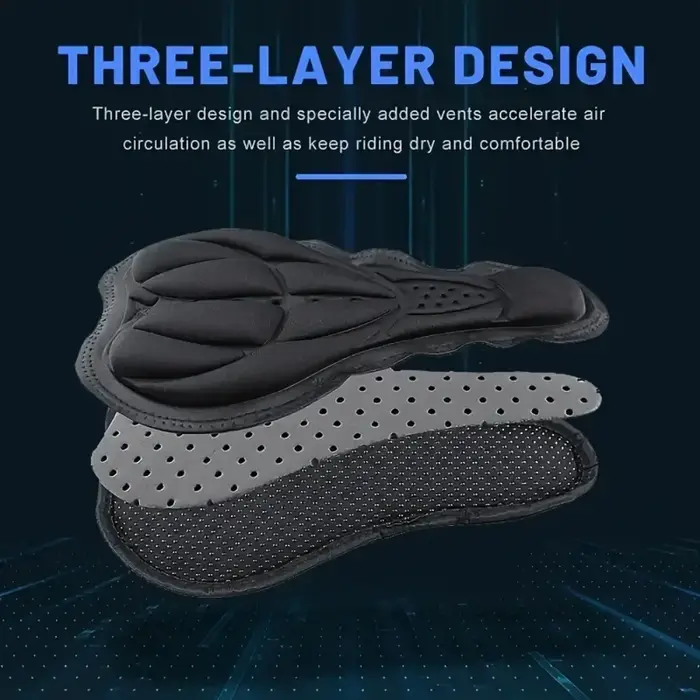 Coussin de siège de vélo confortable avec absorption des chocs et design 3D respirant