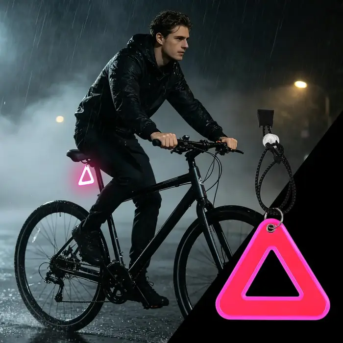 1 panneau triangulaire réfléchissant haute visibilité