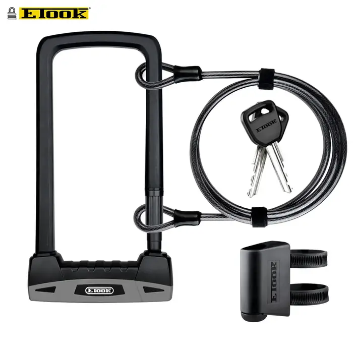 Etook-Serrure u-lock antivol pour vélo