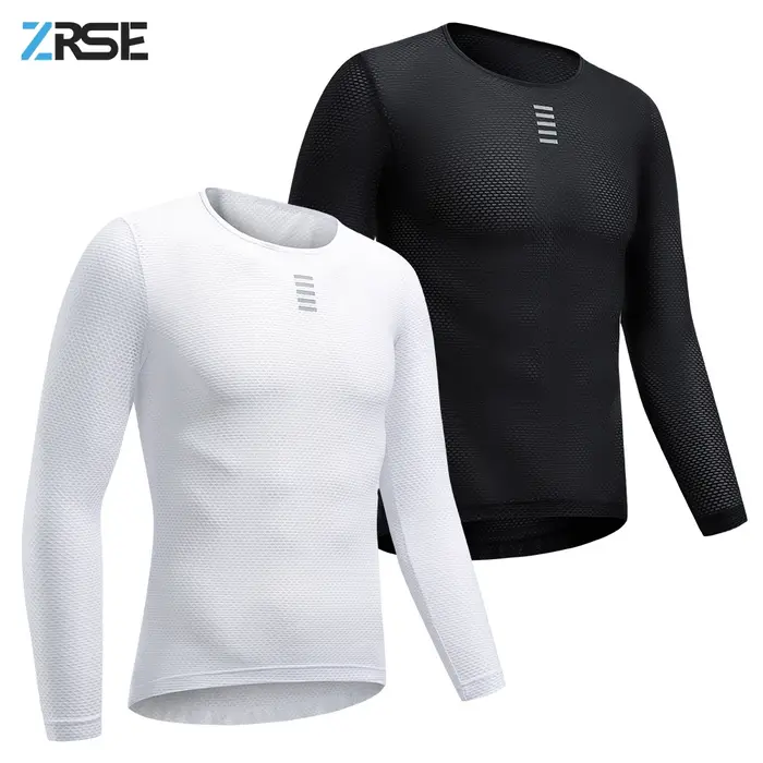 ZRSE hommes cyclisme couche de Base Jersey sweat à manches longues vêtements de vélo route vtt vélo vêtements réfléchissant respirant maille