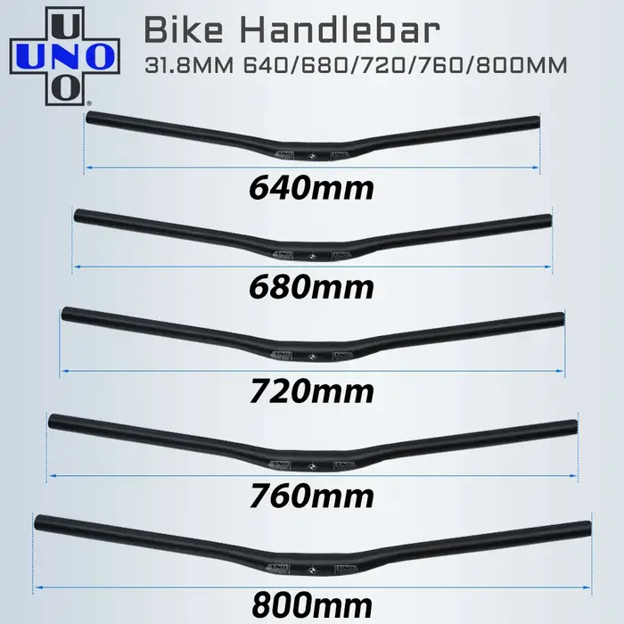 UNO – Guidon de VTT à cintre plat ou recourbé