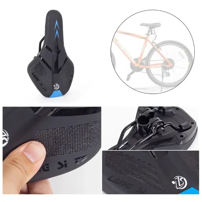 Selle de vélo de route ultralégère et étanche pour enfant, avec coussin, en polymère, amissié, pour VTT