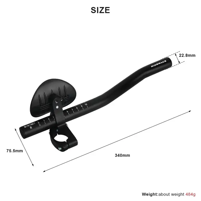 Repose-vélo TT Clip de guidon en alliage d'aluminium