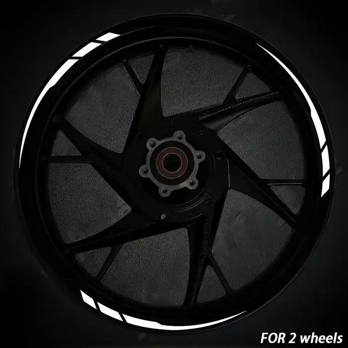 13 autocollants amovibles en vinyle pour roues de vélo, pour voiture et moto