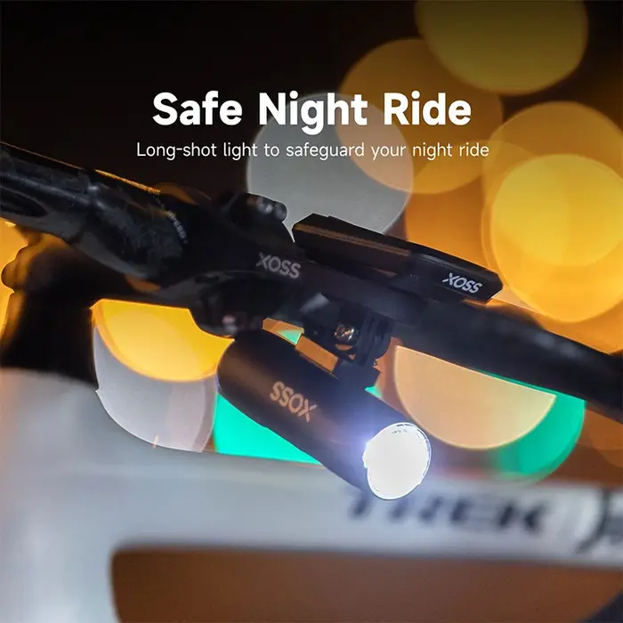 XOSS XL400 800 Lampe de vélo en aluminium